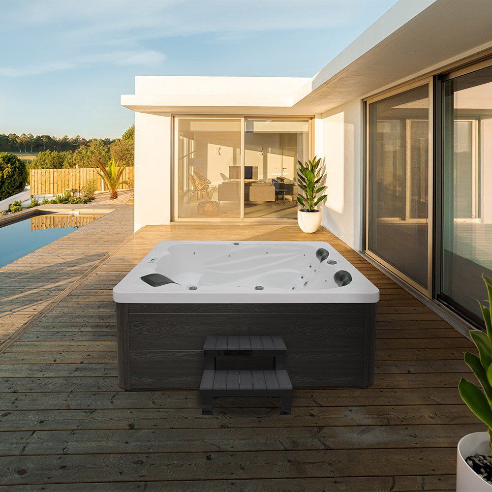 Whirlpool: Outdoor Whirlpool PULLY - Mit Treppe und Thermoabdeck – Nuovo e nell'imballaggio originale da Wallenwil venduto da toesstal-vertrieb