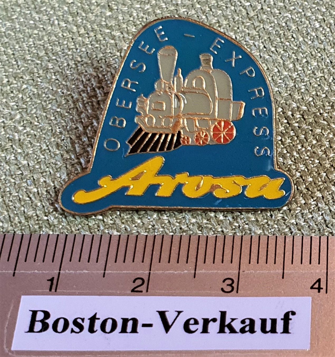 Placchette & Badge: B231 - Pin Arosa Obersee - Express Lok – Usato da Reinach BL venduto da Boston-Verkauf 1