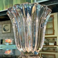 PIERRE D‘AVESN DAUM FRANCE ART DECO BLEIKRISTALLVASE UM 1930