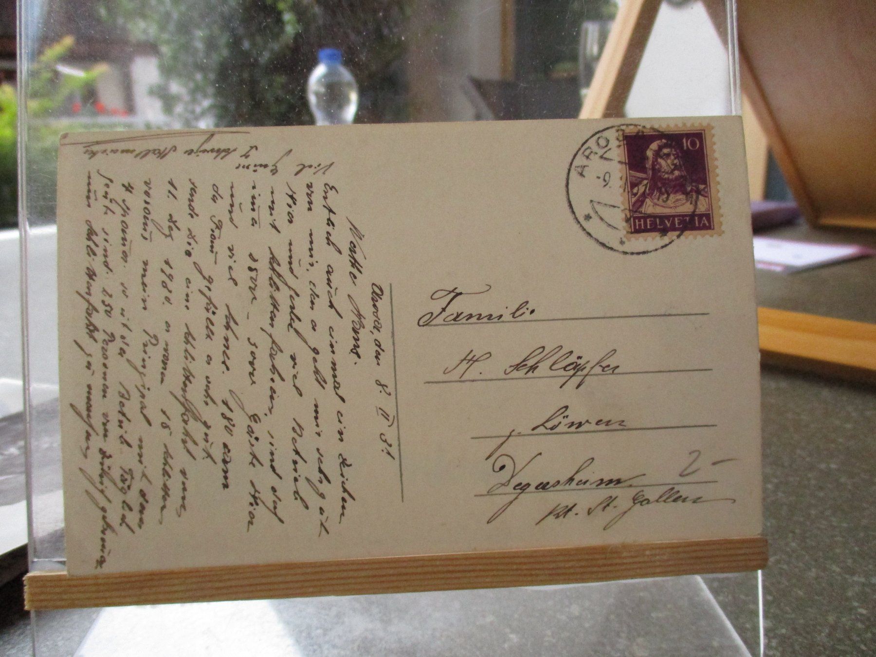 Ansichtskarten: Arosa Kutsche 1931 Postkarte   1 – Gebraucht aus Felsberg von sanwill 1