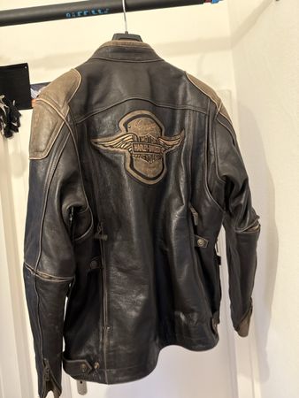 Giacca in vera pelle Biker Style, taglia L, autunno/inverno