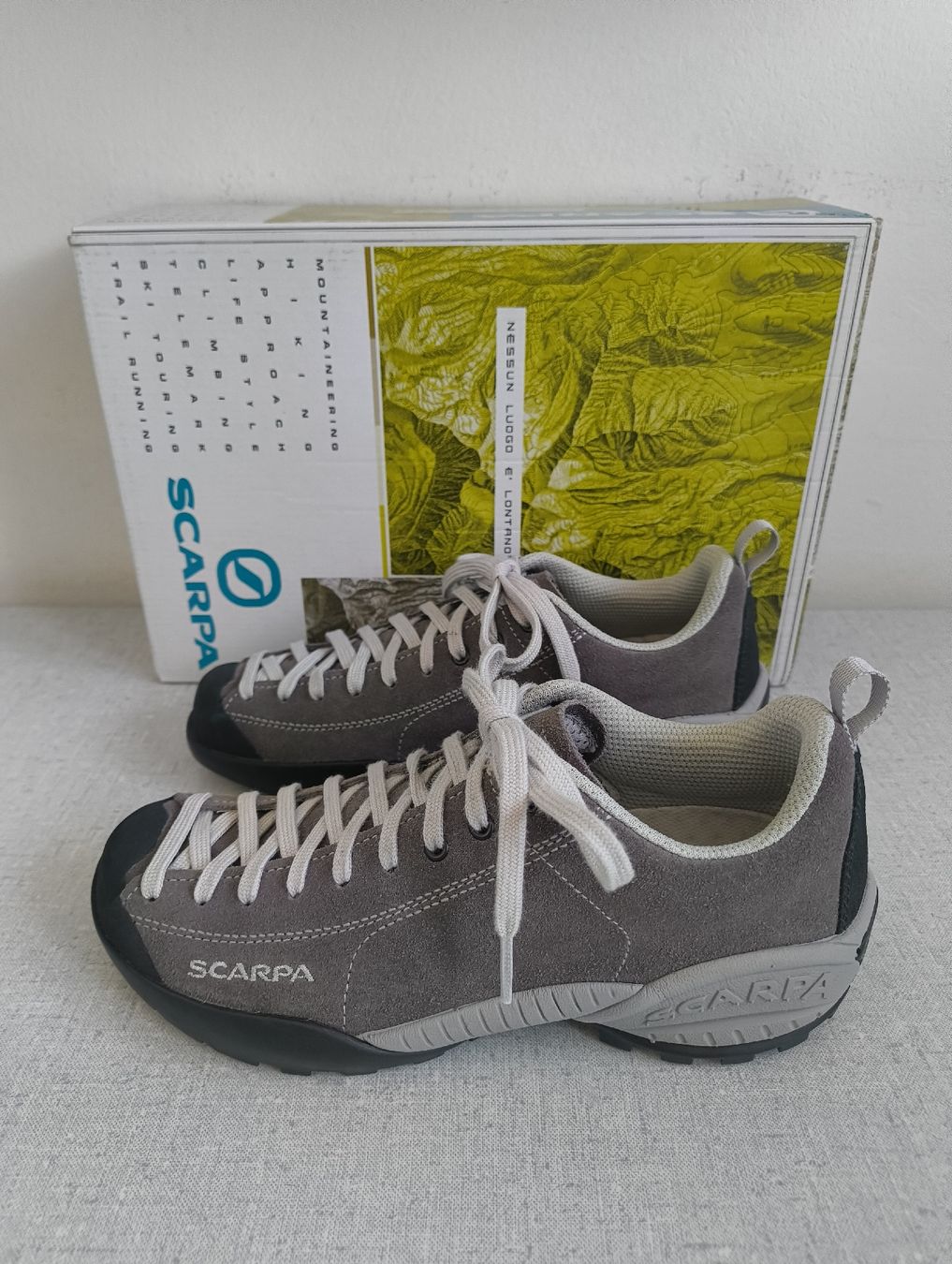Scarpa Damenschuhe: Scarpa Mojito  Grösse 37 Stahl Grau mit Box – Neu und originalverpackt aus Uitikon Waldegg von PJLS1 2