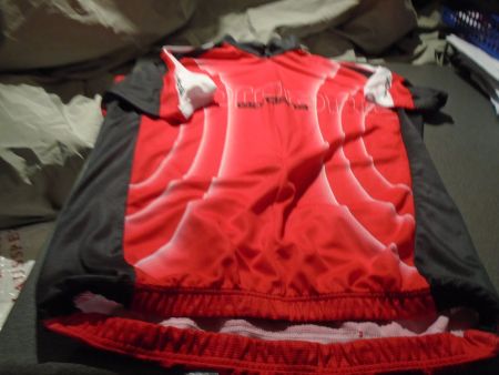 Velo-Shirt Grösse L, Giordana, grau/rot/weiss