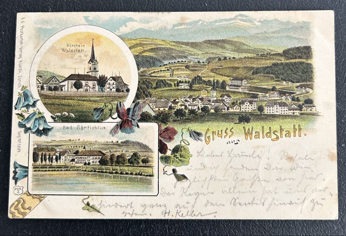 Cartes postales: Gruss aus Waldstatt Litho  – D'occasion à Horw par Tellbub