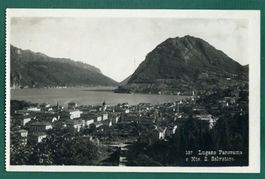 Lugano Panorama e Mte. S.Salvatore, ungelaufen, ca. 1928