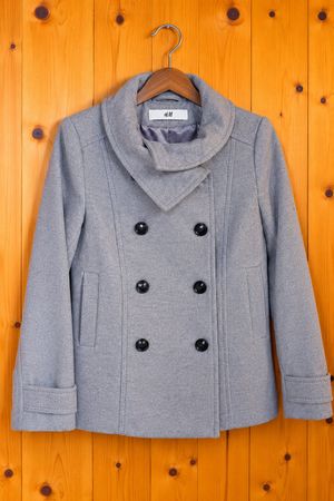 H&M Damen-Kurzmantel  Grau