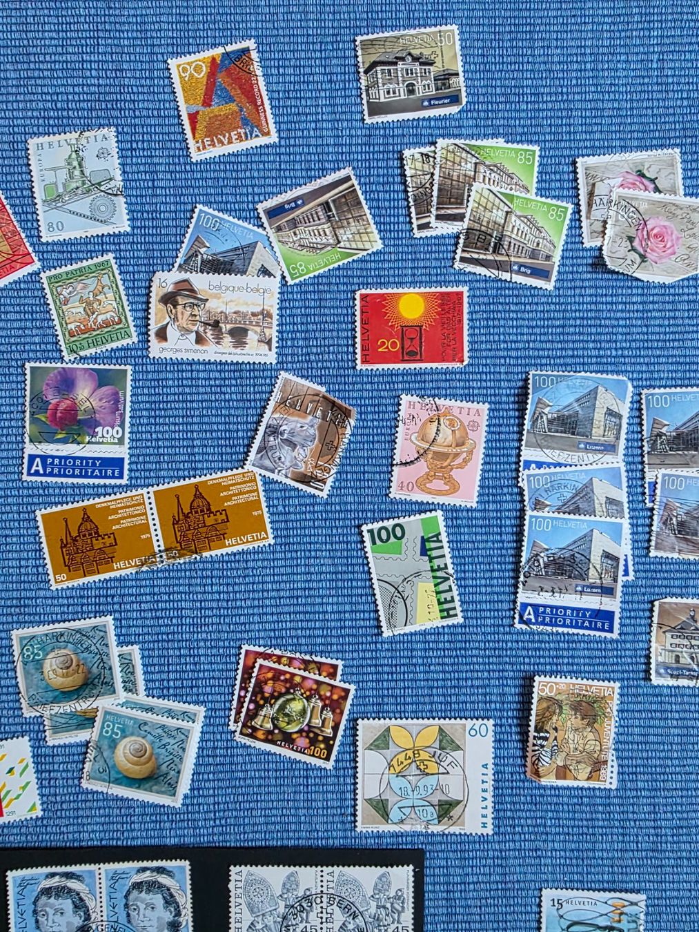 Tutti i francobolli: diverse Briefmarken Schweiz gestempelt – Usato da Riehen venduto da robs2026 2
