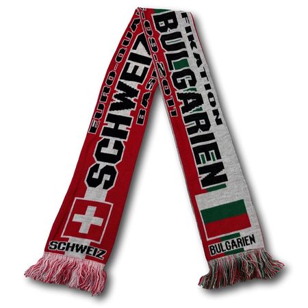 Schweiz / Bulgarien - EM-Qualifikationsspiel 2011 - Fanschal