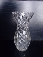 grosse gravierte Kristall Vase