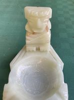 VINTAGE SCHALE AUS ALABASTER ( MAYA OD.AZTEKEN KUNST )