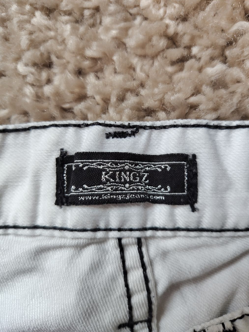 Jeans: KINGZ Jeans mit Reissverschlüssen, Grösse 33 – Usato da Mumpf venduto da Roxy_Piercing 4