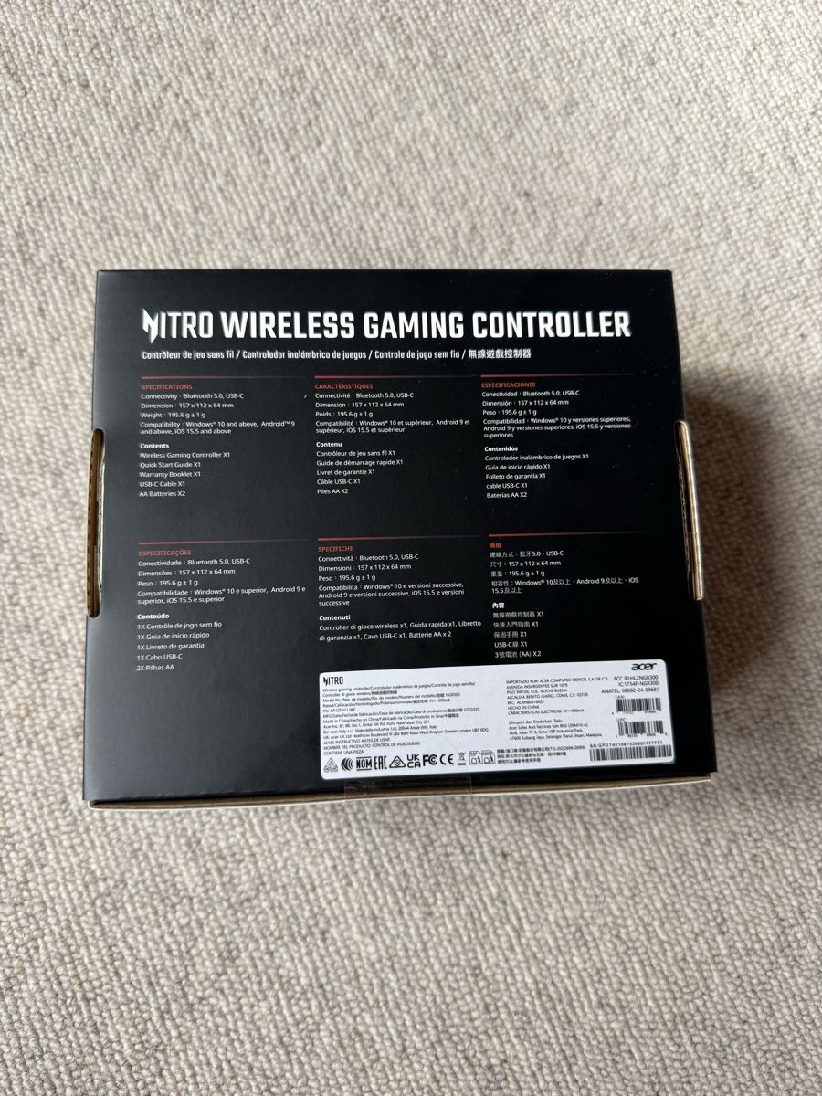 Controller: Acer Nitro Wireless Gaming Controller Black  – Neu und originalverpackt aus Davos Glaris von noa_59j8 1
