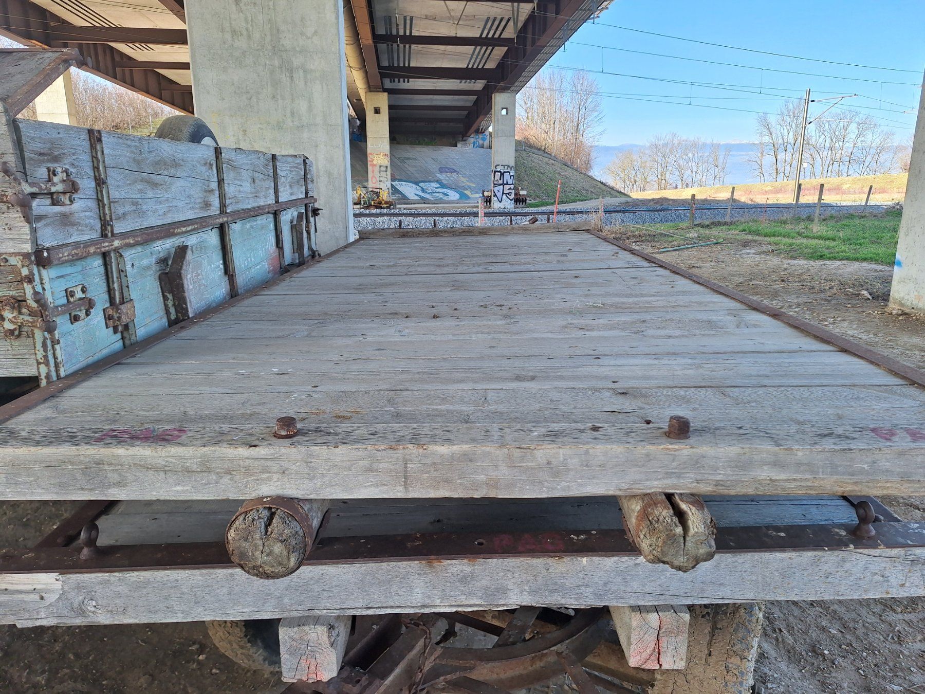 Rimorchi: Pont pour un char en bois – Usato da Bavois venduto da Pafly63 1