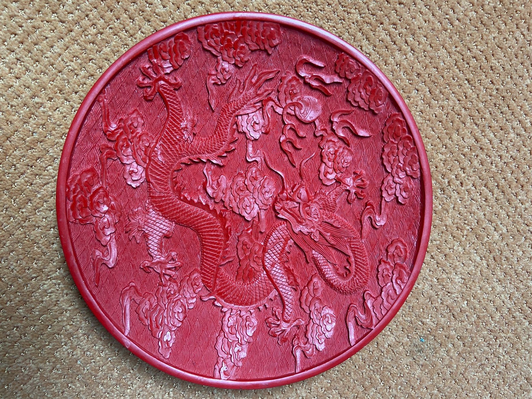 Piatti: CHINA - "DRACHEN" - Teller - Durchmesser 25cm - Bakelit – Usato da Collex venduto da RCXGJ