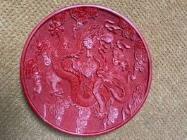 CHINA - "DRACHEN" - Teller - Durchmesser 25cm - Bakelit