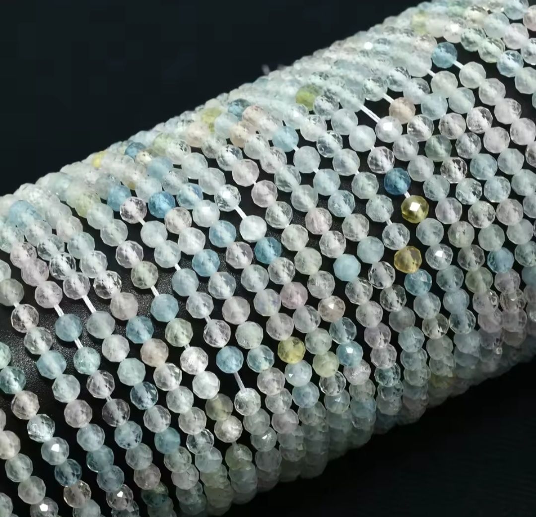 Minerali & Pietre curative: Beryll facettiert 3, 5mm. Strang – Nuovo e nell'imballaggio originale da Menziken venduto da Mirager 4