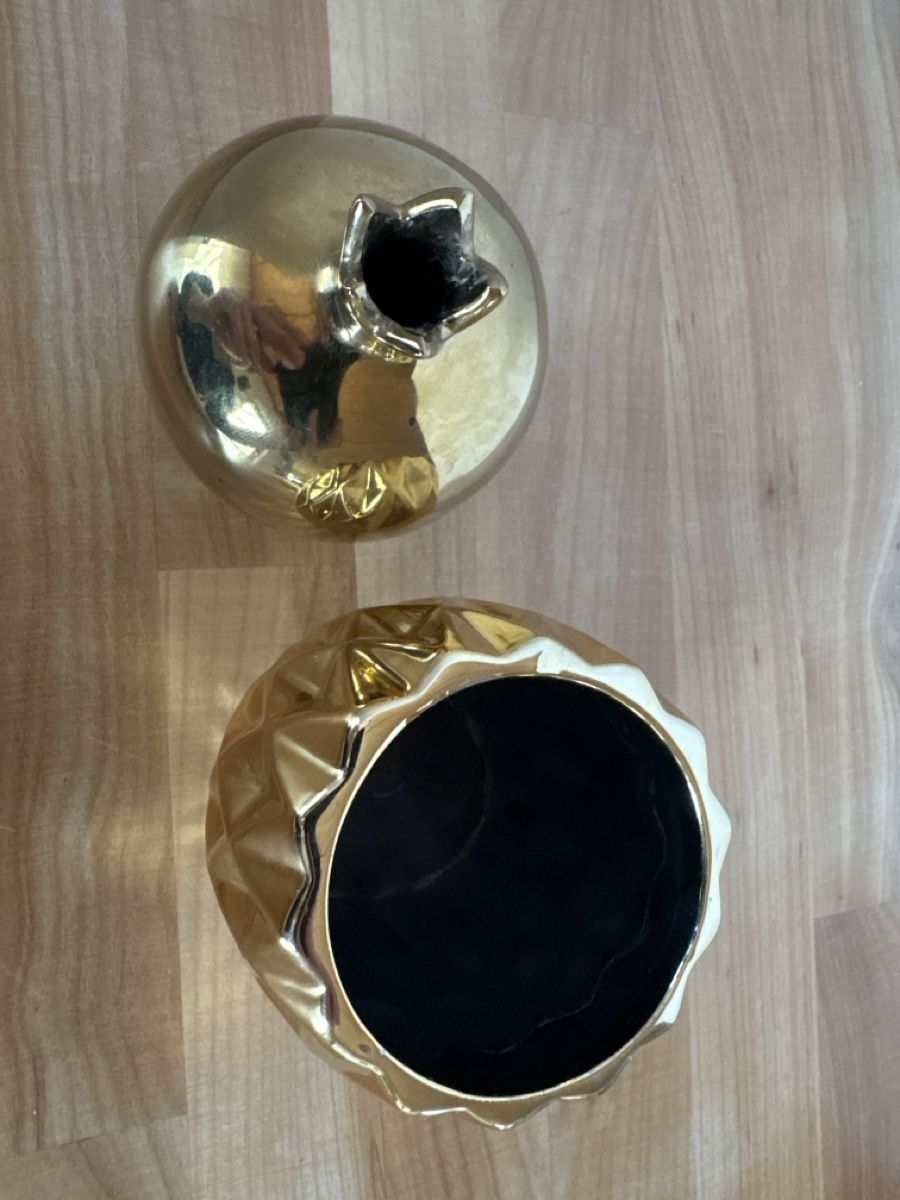 Vasi & Recipienti: 2 Vasen Keramik / gold farbig – Usato da Rümlang venduto da SchumBru10 1