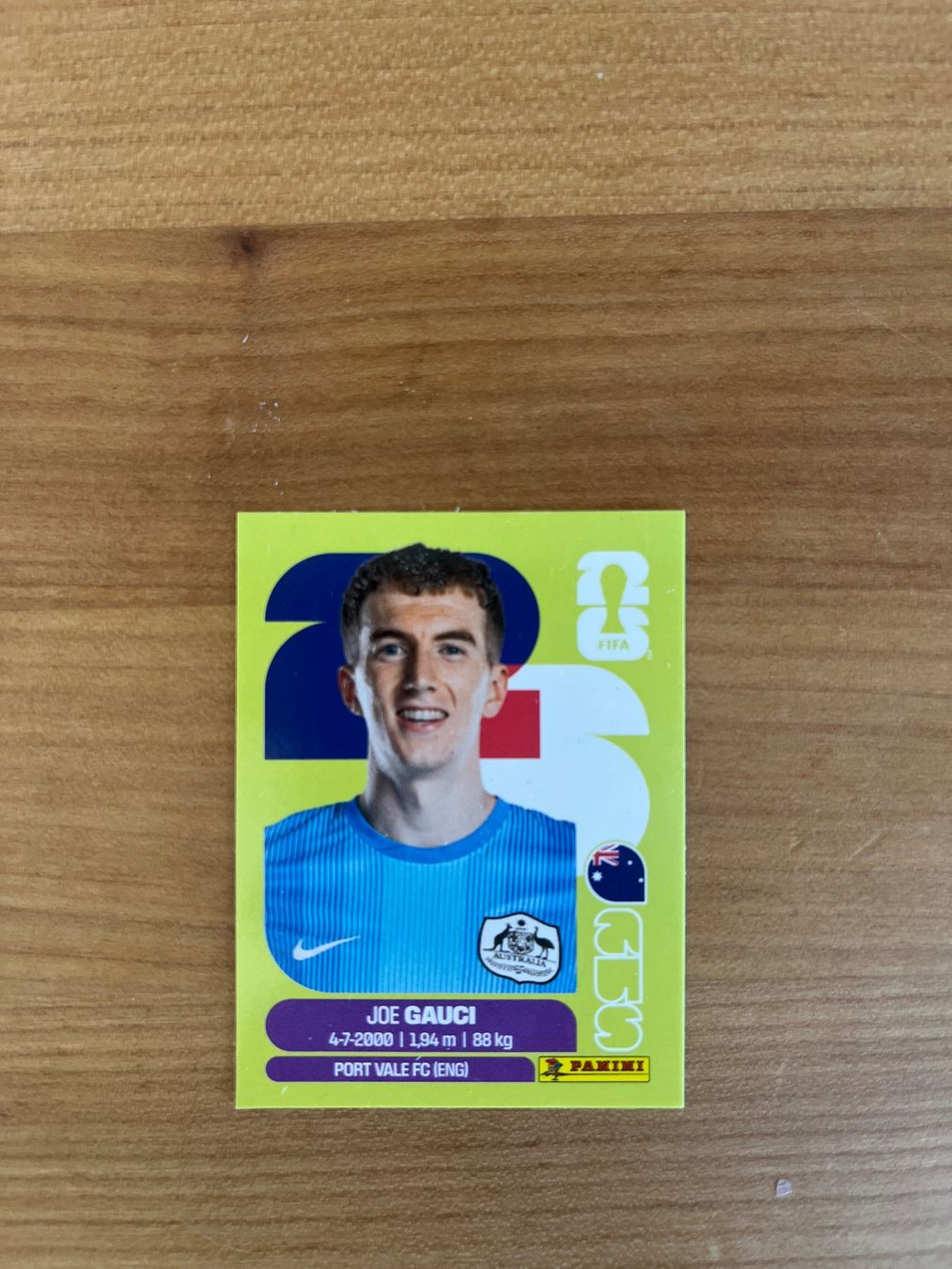 Panini Carte collezionabili: Panini 2026 - Joe Gauci – Nuovo (secondo la descrizione) da lüscherz venduto da simple_nic
