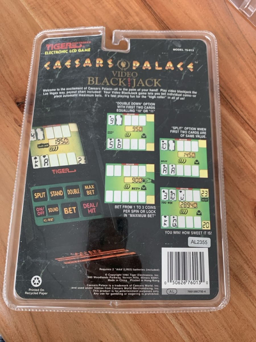 Giochi: Vintage Tiger Electronics Caesars Palace Blackjack Spiel – Nuovo (secondo la descrizione) da Neuhausen venduto da sou_t9p8 1