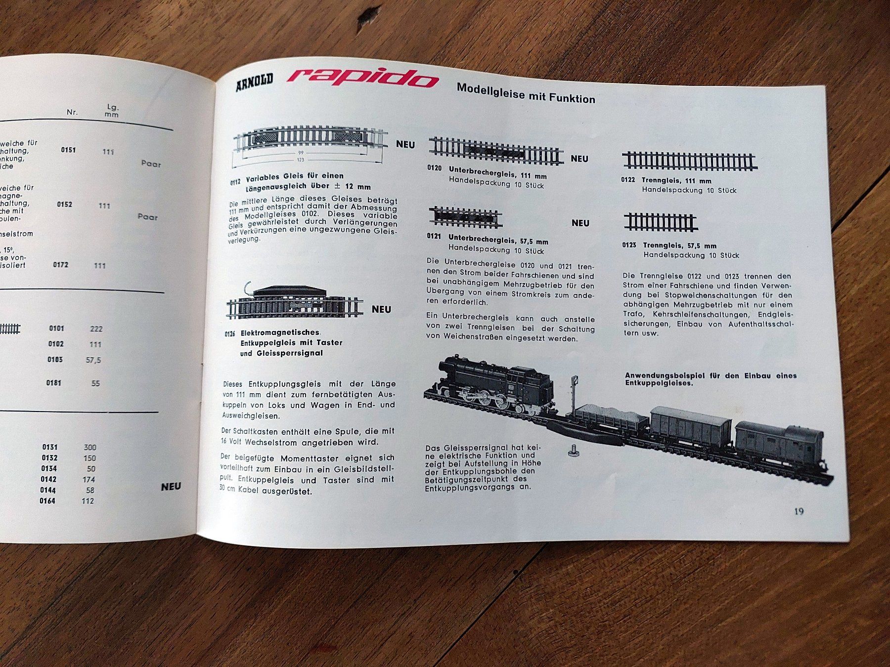 Zeitschriften & Magazine: Arnold Rapido - Modellbahn Katalog 1964/65 – Gebraucht aus Schönenwerd von Steidi 7