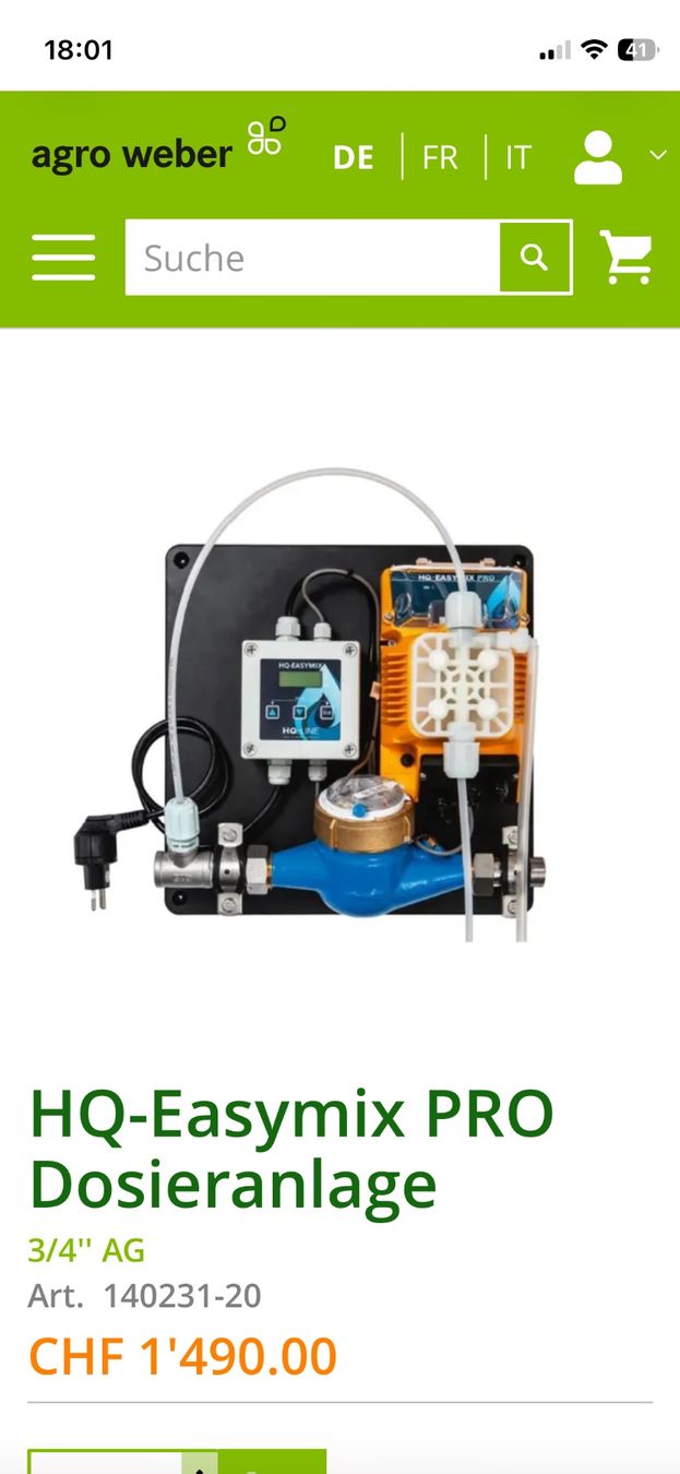 Tutte le macchine: HQ Easy Mix Pro Dosieranlage – Nuovo e nell'imballaggio originale da Degersheim venduto da 19saemi96
