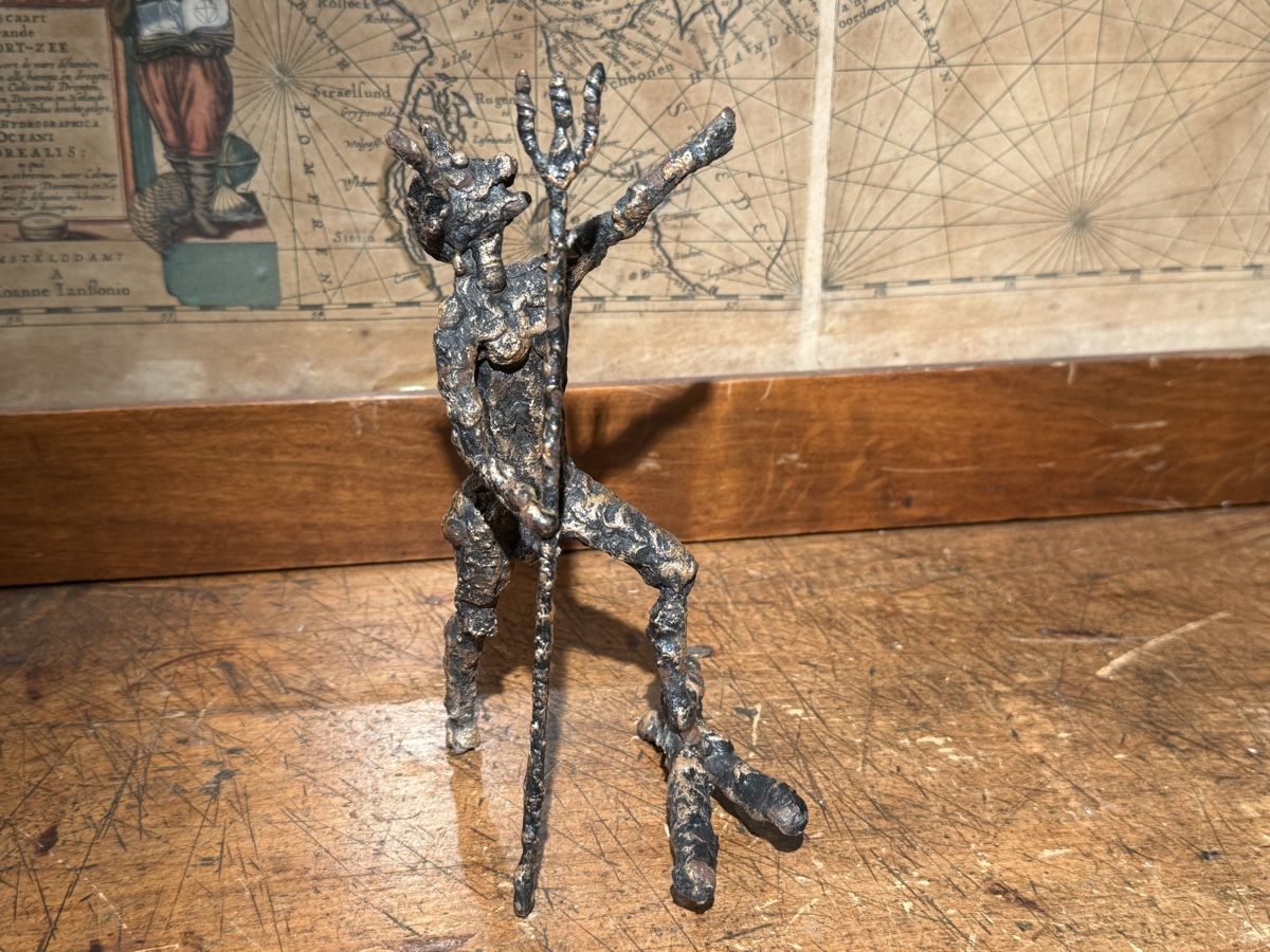 Tutte le decorazioni: Antiker Eisen Engel Dämon Skulpturen  2x  – Usato da schaffhausen venduto da VintAntik_1980 5