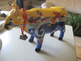 Porzellan Kuh Farbik Sparkässelli Gross Vintage Sehr Selten