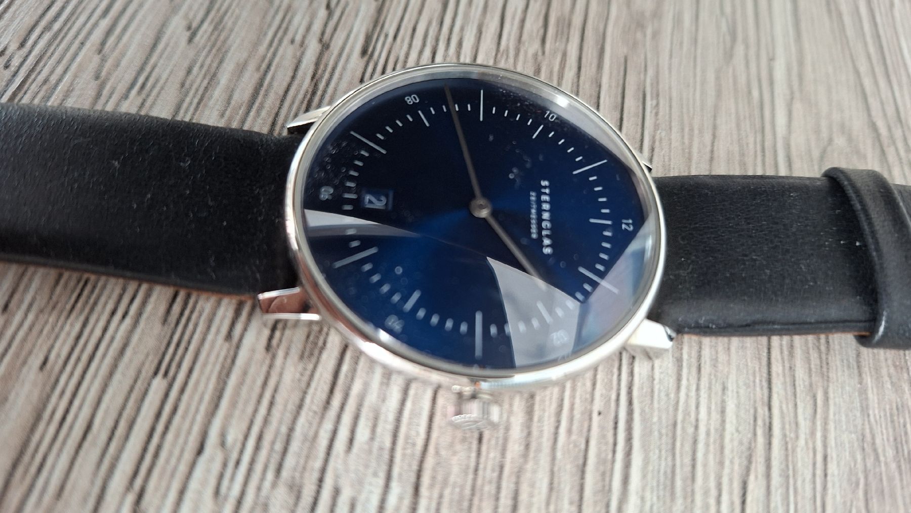 Orologi: Sternglas Naos Blaues Sunburst Dial – Nuovo (secondo la descrizione) da Kreuzlingen venduto da mic_m695 2