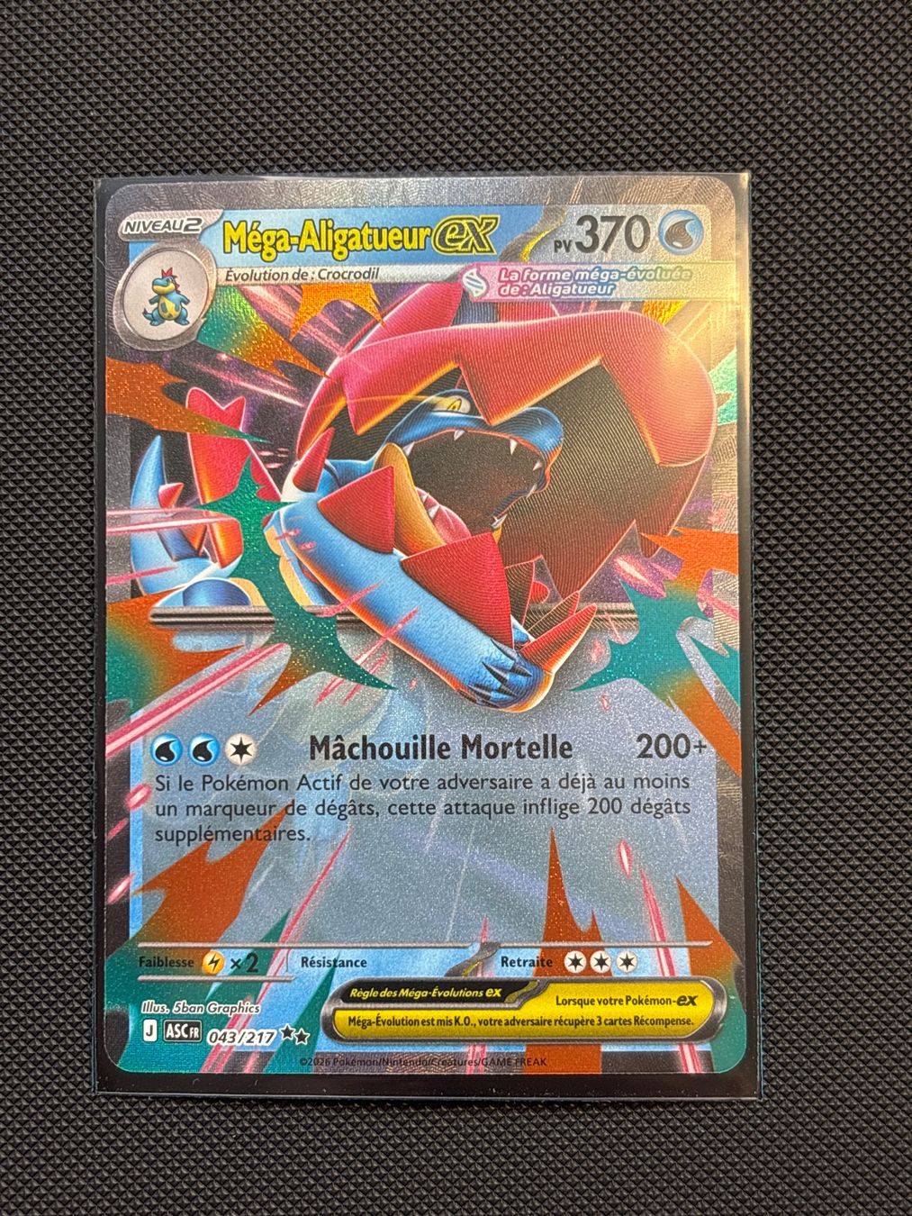 Pokémon Sammelbilder & Trading cards: Fr - Méga-Aligatueur Ex 043/217 - Pokémon – Neu (gemäss Beschreibung) aus Neuchâtel von caraadryn