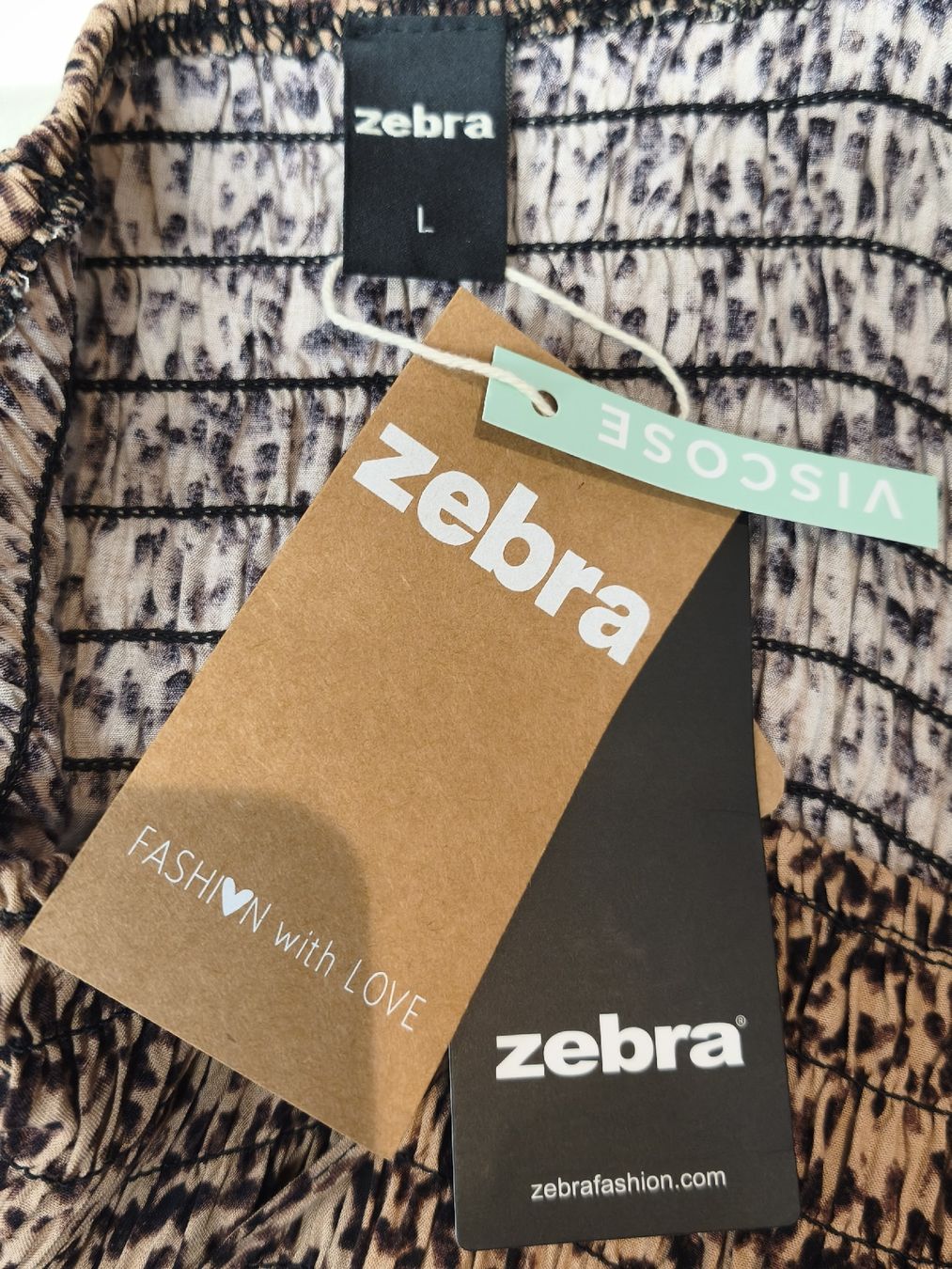 Zebra Vestiti: Maxikleid Zebra Viskose Leo-Muster Grösse L neu – Nuovo e nell'imballaggio originale da Emmetten venduto da SecondhandSiska 3