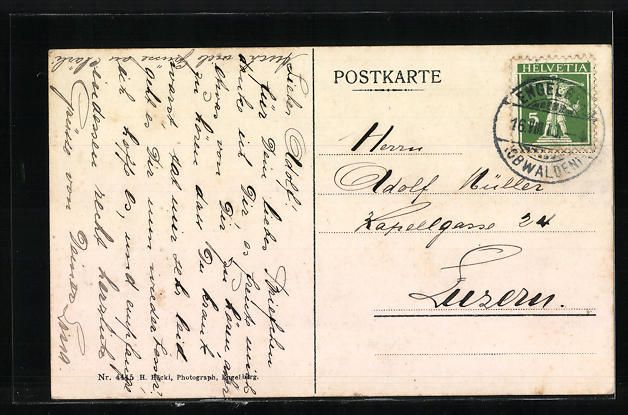 Cartoline postali: AK Engelberg, Hotel Trübsee und Titlis – Usato da Berlin venduto da bartko-reher 1