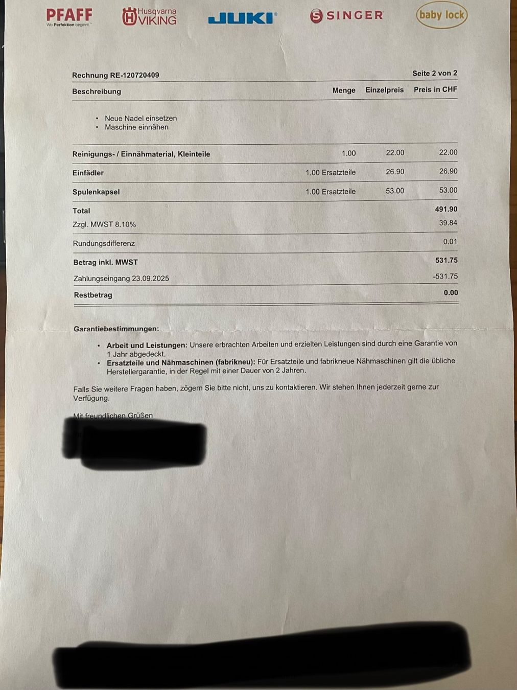 Elna Macchine da cucire: Elna 6004 Nähmaschine – Usato da Welschenrohr venduto da Mona_Ricardo 7