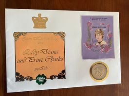 Grossbrief Münze und Block Princessin Diana (F11)