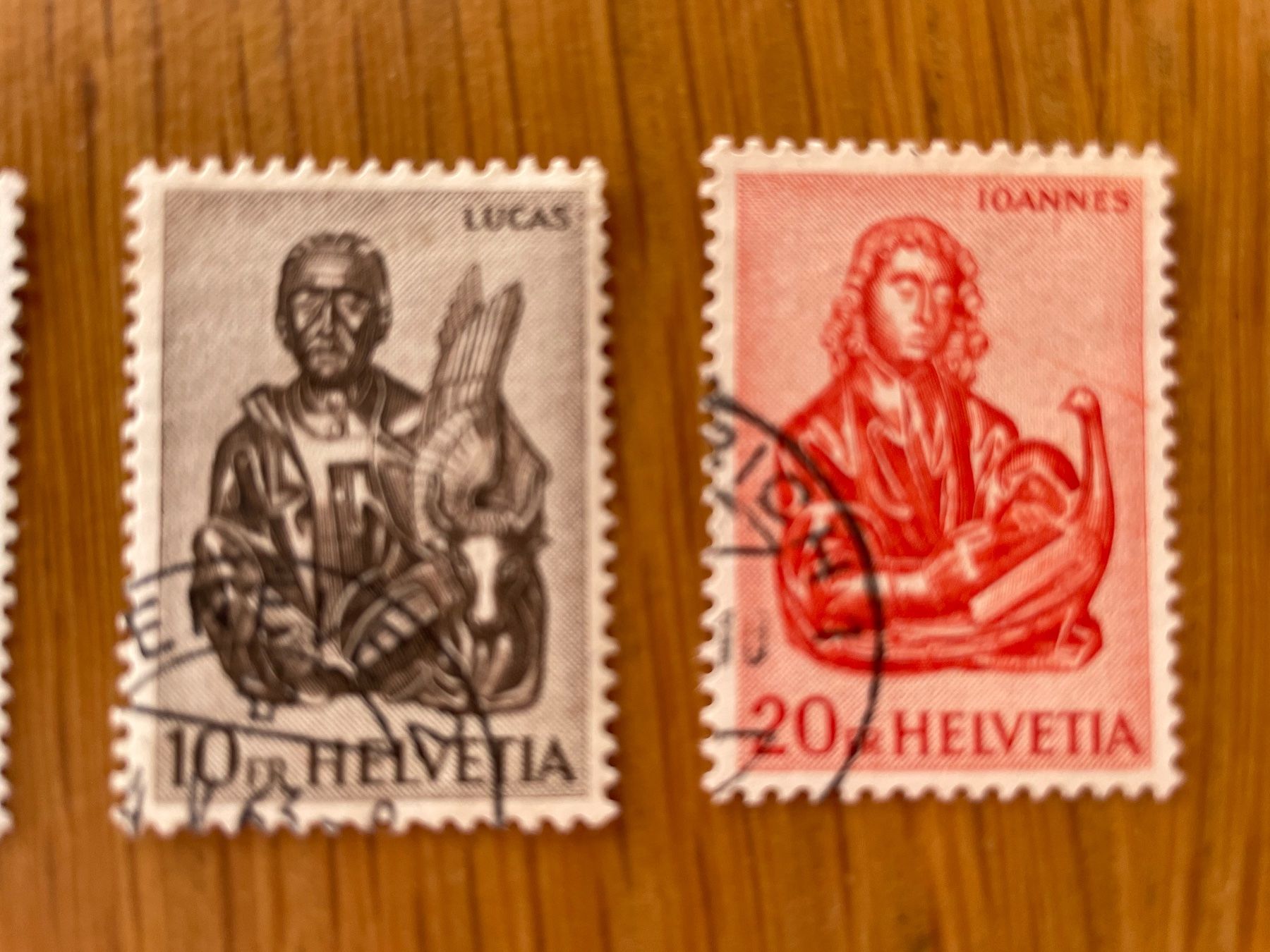 Tutti i francobolli: Evangélistes oblit. choisies – Usato da Sonceboz-Sombeval venduto da Comment2 2