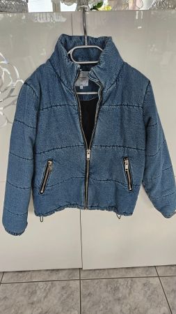 Winterjacke Jeans Steppjacke, Gr. 34, neuwertig oversize