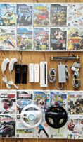 Nintendo Wii Weiss + 20 Spiele + 2 Controller + Zubehör