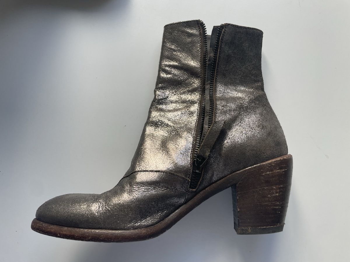 Scarpe da donna: Ernesto Dolani Lederstiefeletten Gr. 39 silber – Usato da Gockhausen venduto da AnneT07 3