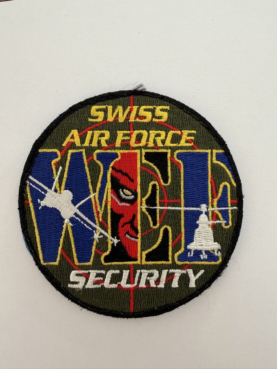 Schweizer Armee Plaketten & Abzeichen: Swiss Air Force WEF Security patch  – Gebraucht aus Chamoson von Lio_Rey