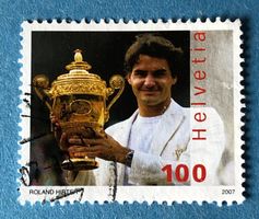 Nr.1229 GESTEMPELT Roger Federer 2007   