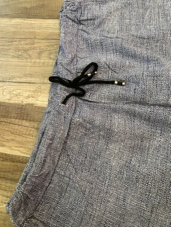 blau melierte Shorts Grösse 3XL