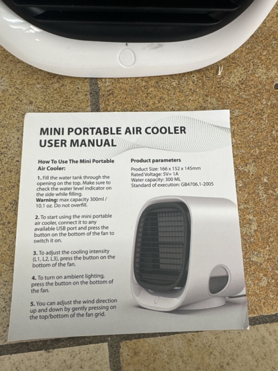 Climatiseurs: Air Cooler Klein  – Neuf avec emballage d'origine à Füllinsdorf par Nanna22 3