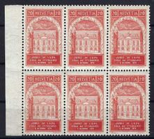 1924 50 Jahre Weltpostverein  im Block postfrisch
