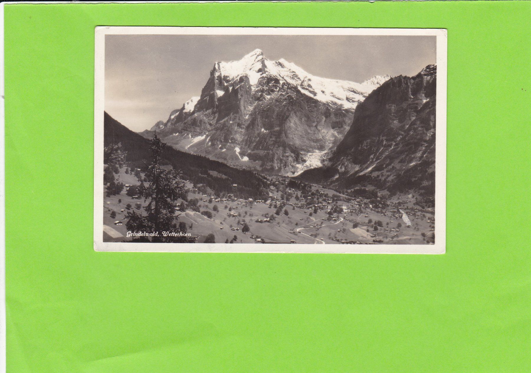 Cartoline postali: Grindelwald-Wetterhorn – Usato da St. Peterzell venduto da neckertal