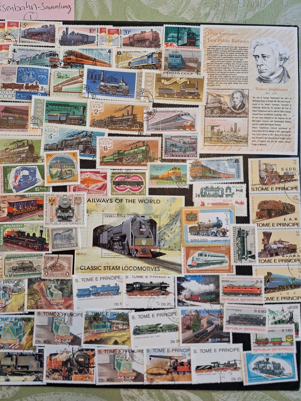 Tutti i francobolli: Grosse Eisenbahn-Sammlung (1) – Usato da Genolier venduto da Antoine30 8
