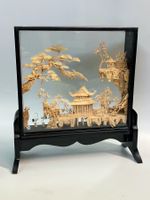Chinesische Korkschnitzerei Diorama