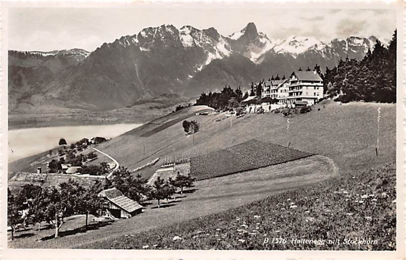 Cartoline postali: Haltenegg ob Thun, Hotel Pension – Usato da Ottikon b.Kemptth. venduto da Neptun1974