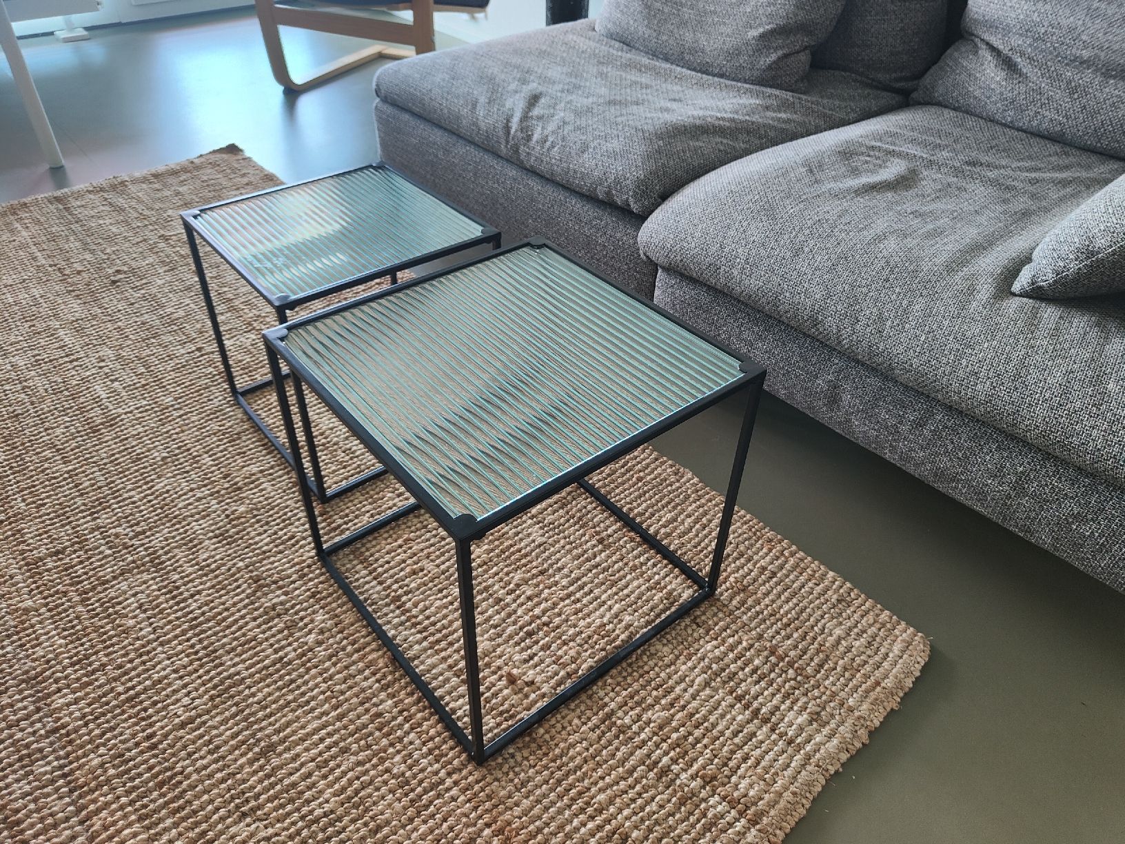 Tischset: Couchtische 2er Set - Glas/Metall – Gebraucht aus Basel von lus_y2dw
