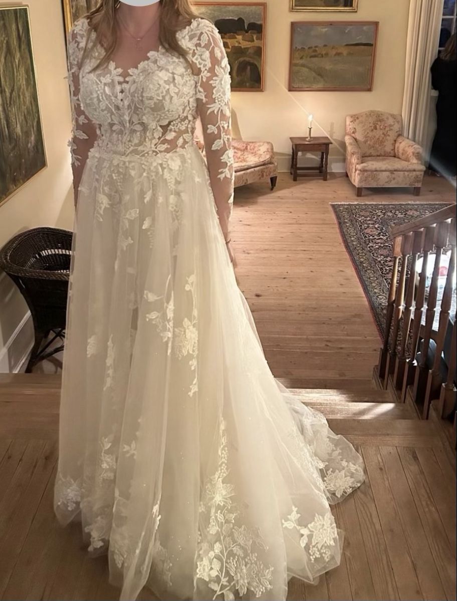 Vestiti: Wunderschönes Brautkleid mit Spitze, Grösse 38/40 – Usato da Greifensee venduto da FleurL 2