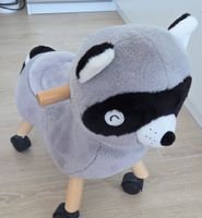 Draisienne raton laveur peluche
