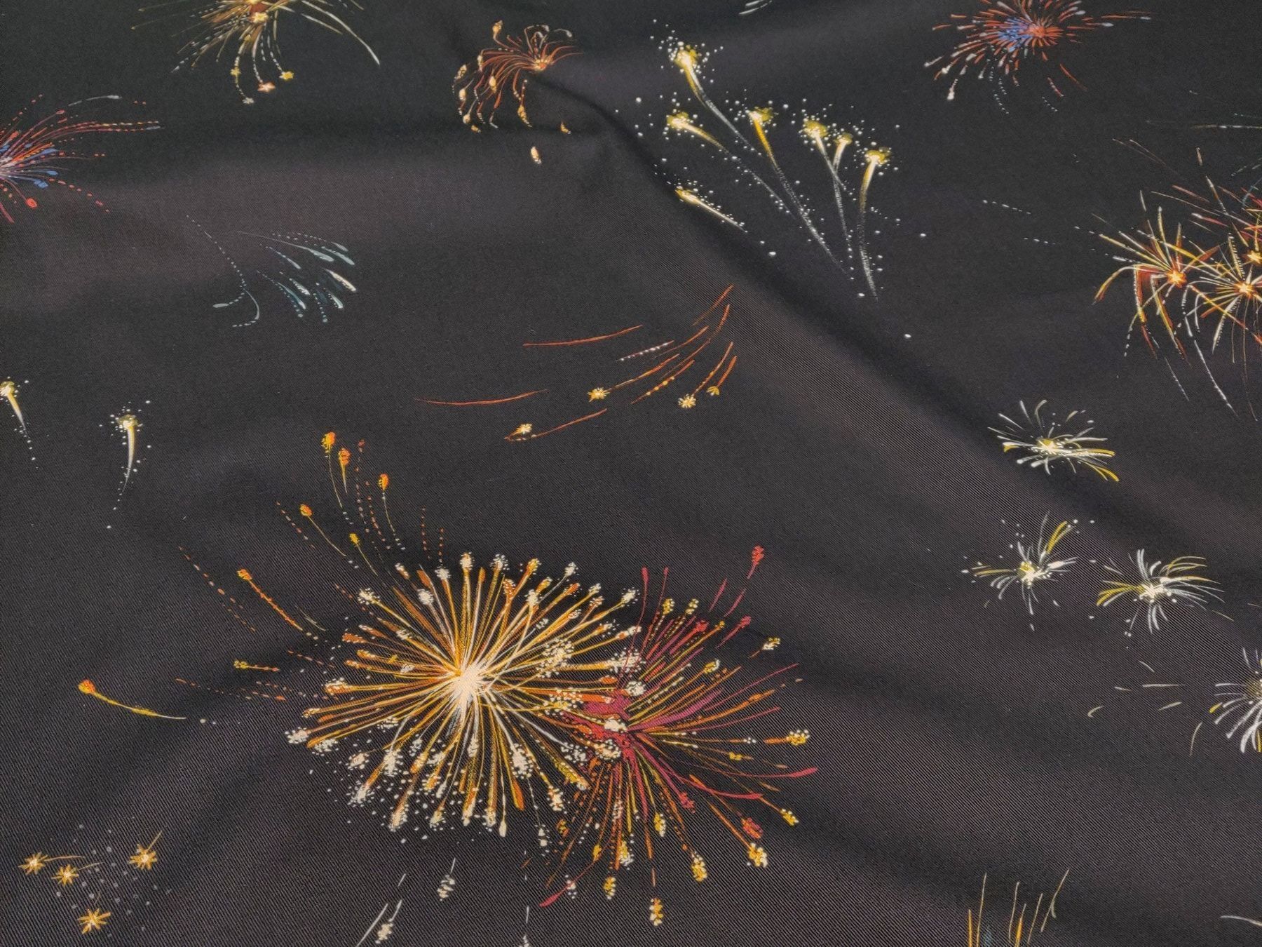 Tessuti: Designer Baumwolle Gabardine 1.20m x1.5m Firework – Nuovo (secondo la descrizione) da Lufingen venduto da Voyager7 3
